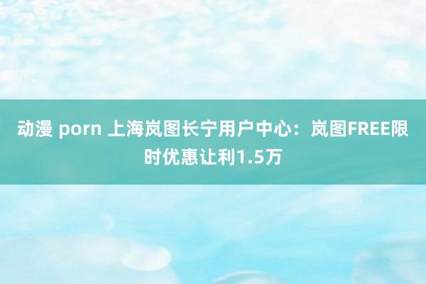 动漫 porn 上海岚图长宁用户中心：岚图FREE限时优惠让利1.5万