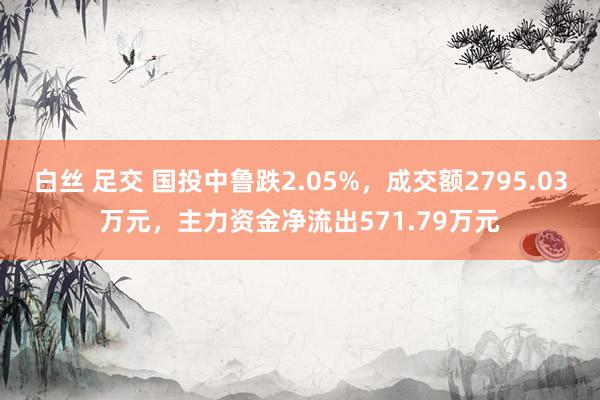 白丝 足交 国投中鲁跌2.05%，成交额2795.03万元，主力资金净流出571.79万元